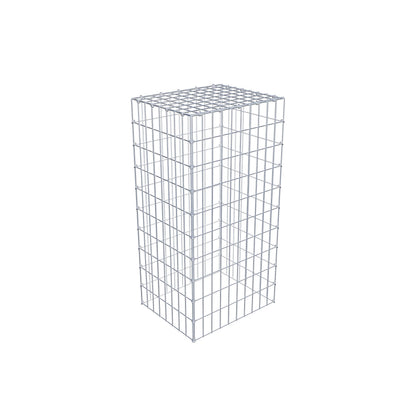 Typ 3 påbyggnadsgabion 100 cm x 40 cm x 50 cm (L x H x D), maskstorlek 5 cm x 10 cm, C-ring