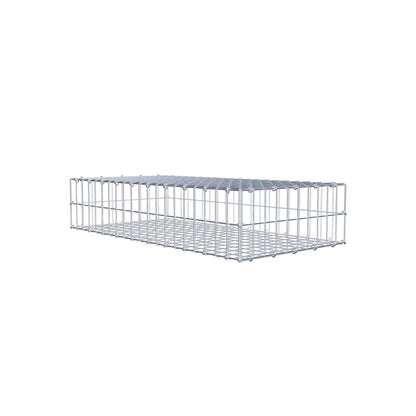 Gabion 100 cm x 20 cm x 50 cm (L x H x D), mesh size 5 cm x 10 cm, C-ring