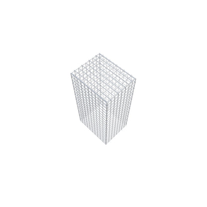 Gabbione aggiuntivo di tipo 3 100 cm x 50 cm x 40 cm (L x H x P), maglia 5 cm x 5 cm, anello a C