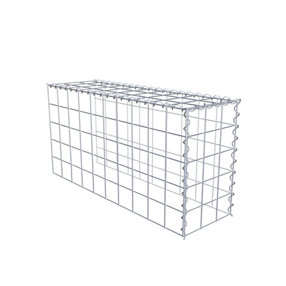 Anbaugabione Typ 4 100 cm x 50 cm x 30 cm (L x H x T), Maschenweite 10 cm x 10 cm, Spirale