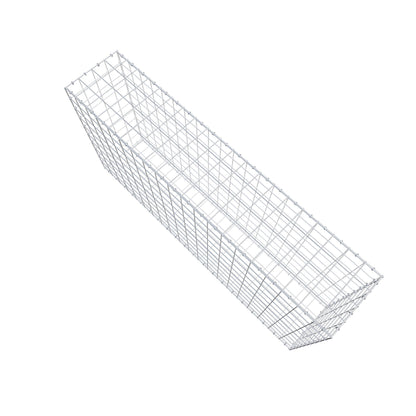 Gavión 200 cm x 100 cm x 40 cm (L x A x P), malla 10 cm x 10 cm, anillo en C
