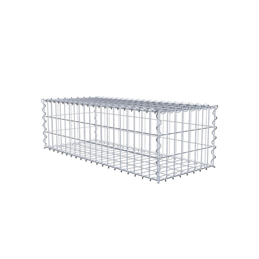 Gabion 100 cm x 30 cm x 40 cm (L x H x D), mesh size 5 cm x 10 cm, spiral