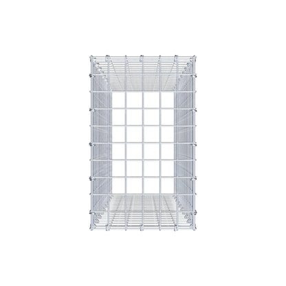 Anbaugabione Typ 3 100 cm x 30 cm x 50 cm (L x H x T), Maschenweite 5 cm x 5 cm, C-Ring