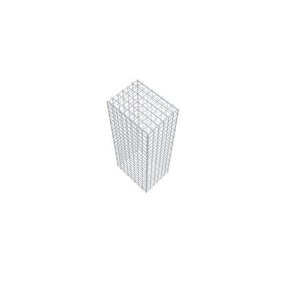 Gabbione 100 cm x 40 cm x 30 cm (L x H x P), maglia 5 cm x 5 cm, anello a C