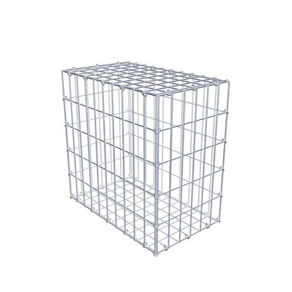 Gabion 50 cm x 50 cm x 30 cm (L x H x P), mailles 5 cm x 10 cm, anneau en C