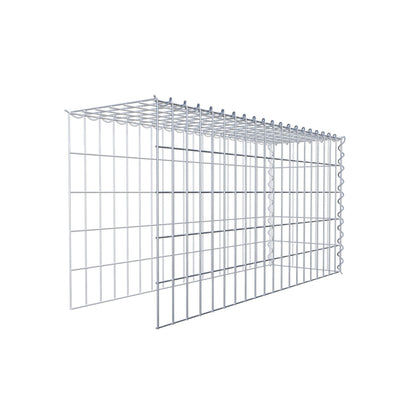 Påväxt gabion typ 4 100 cm x 50 cm x 30 cm (L x H x D), maskstorlek 5 cm x 10 cm, spiral