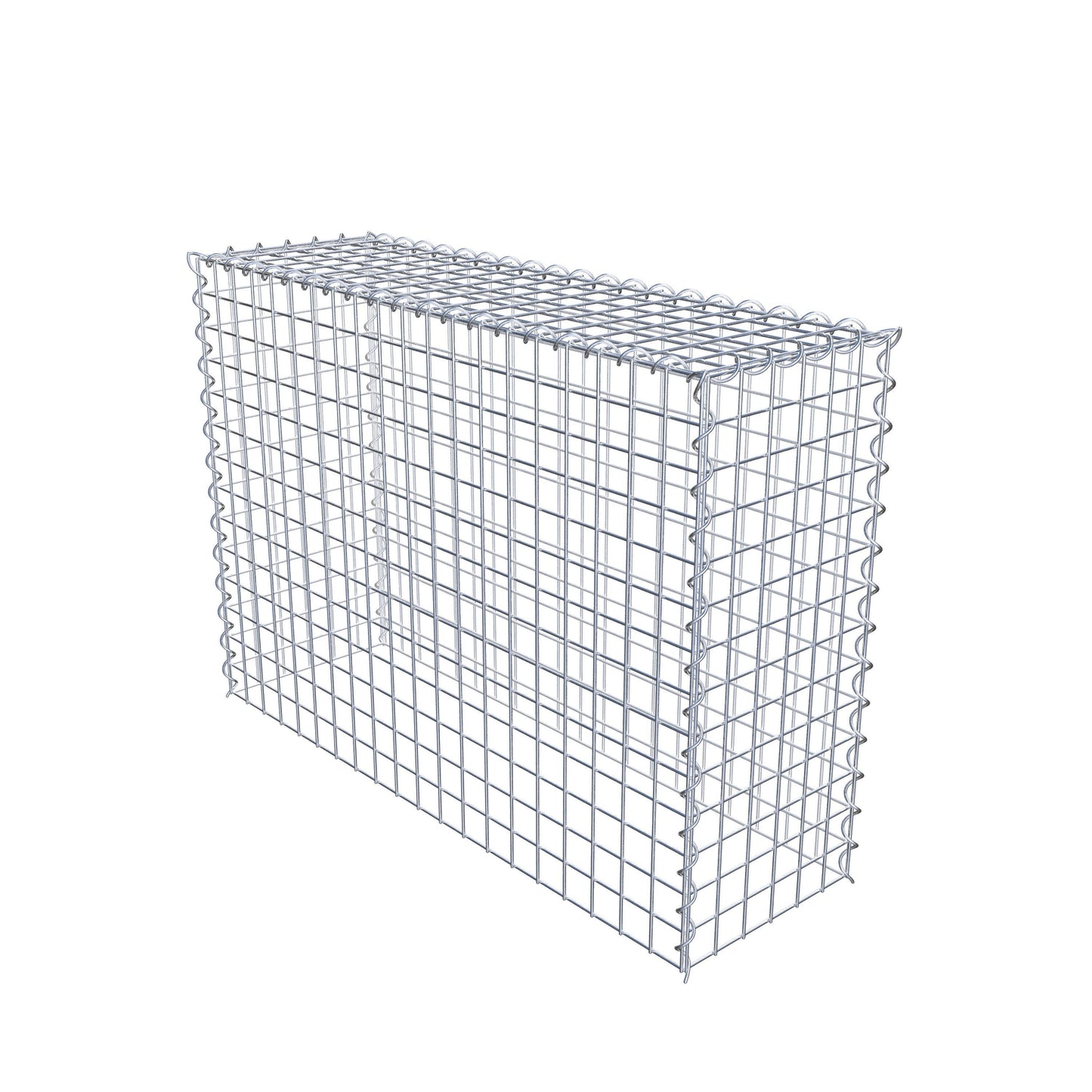 Gabbione aggiuntivo tipo 3 100 cm x 70 cm x 30 cm (L x H x P), dimensione maglia 5 cm x 5 cm, a spirale