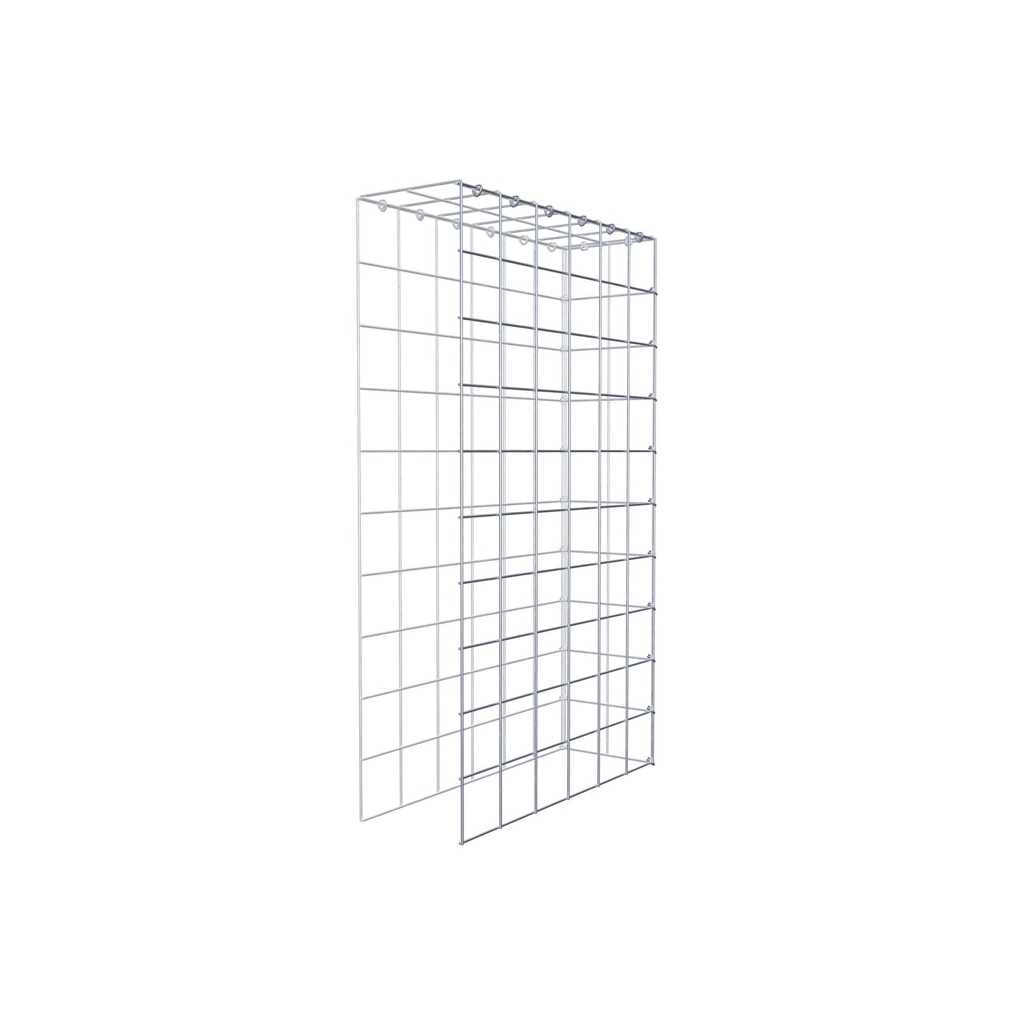 Anbaugabione Typ 4 100 cm x 60 cm x 20 cm (L x H x T), Maschenweite 10 cm x 10 cm, C-Ring