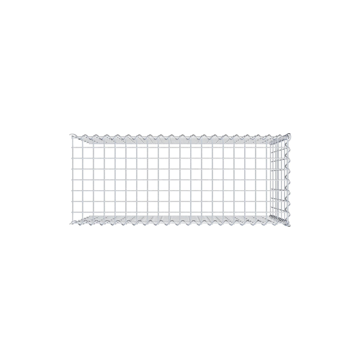 Anbaugabione Typ 4 100 cm x 60 cm x 40 cm (L x H x T), Maschenweite 5 cm x 10 cm, Spirale
