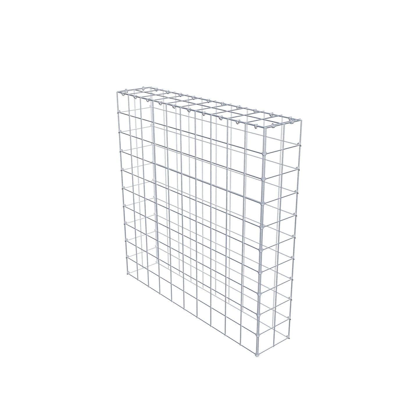 Gavión complementario de tipo 3 100 cm x 100 cm x 20 cm (L x A x P), malla 10 cm x 10 cm, anillo en C