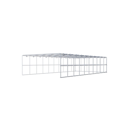 Pila adicional tipo 4 100 cm x 20 cm x 50 cm (L x A x P), malla 10 cm x 10 cm, anillo en C