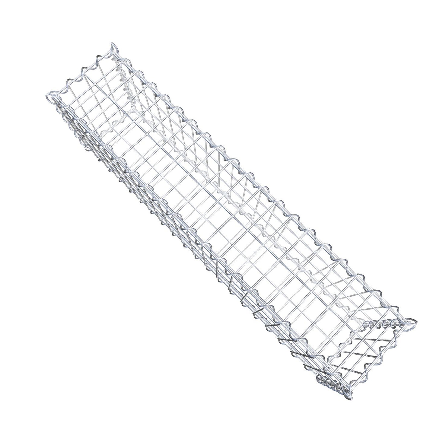 Lot de 2 gabions 100 cm x 30 cm x 20 cm (L x H x P), mailles 5 x 10 cm, spirale