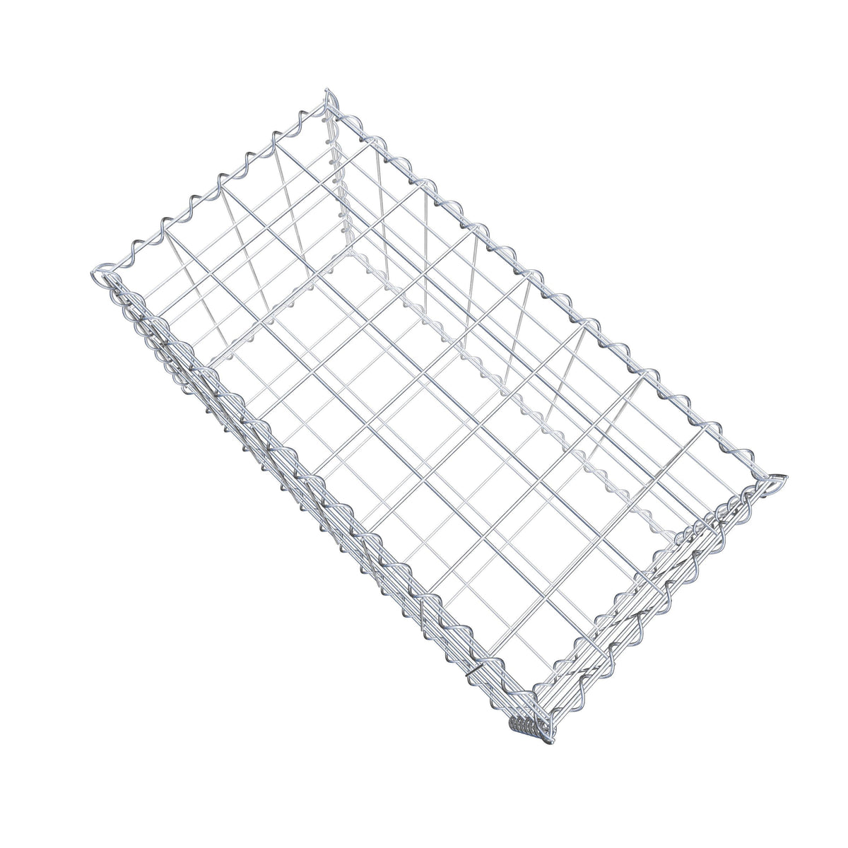 Gabbione 80 cm x 40 cm x 40 cm (L x H x P), maglia 10 cm x 10 cm, spirale