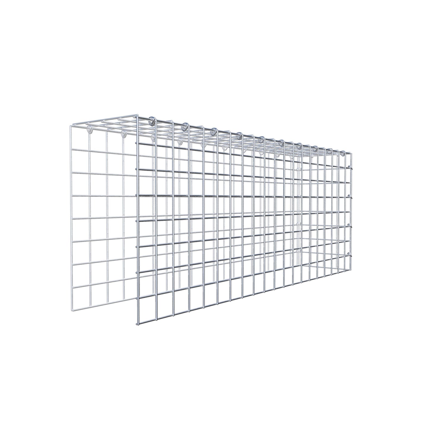Fourche rapportée type 4 100 cm x 40 cm x 20 cm (L x H x P), mailles 5 cm x 5 cm, anneau C