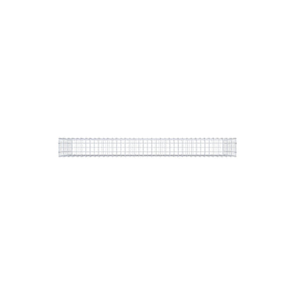 Gabion 200 cm x 100 cm x 20 cm (L x H x D), maskstorlek 5 cm x 10 cm, C-ring