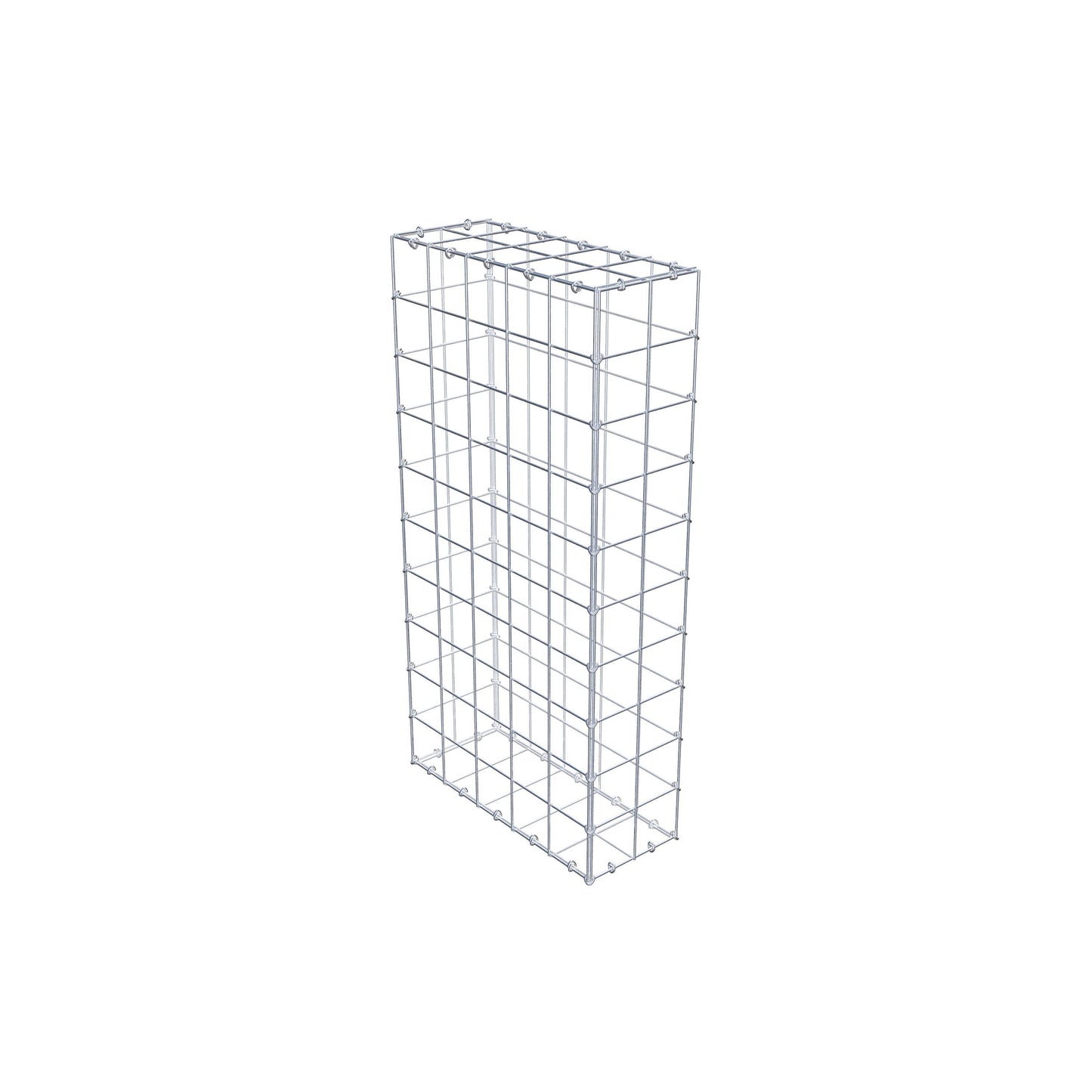 Gabione 100 cm x 50 cm x 20 cm (L x H x T), Maschenweite 10 cm x 10 cm, C-Ring
