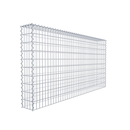 Opvokset gabion type 3 200 cm x 100 cm x 20 cm (L x H x D), maskestørrelse 5 cm x 10 cm, spiral