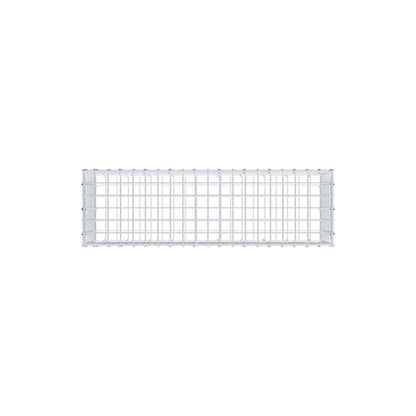 Gabion 100 cm x 30 cm x 30 cm (L x H x D), maskstorlek 5 cm x 5 cm, C-ring