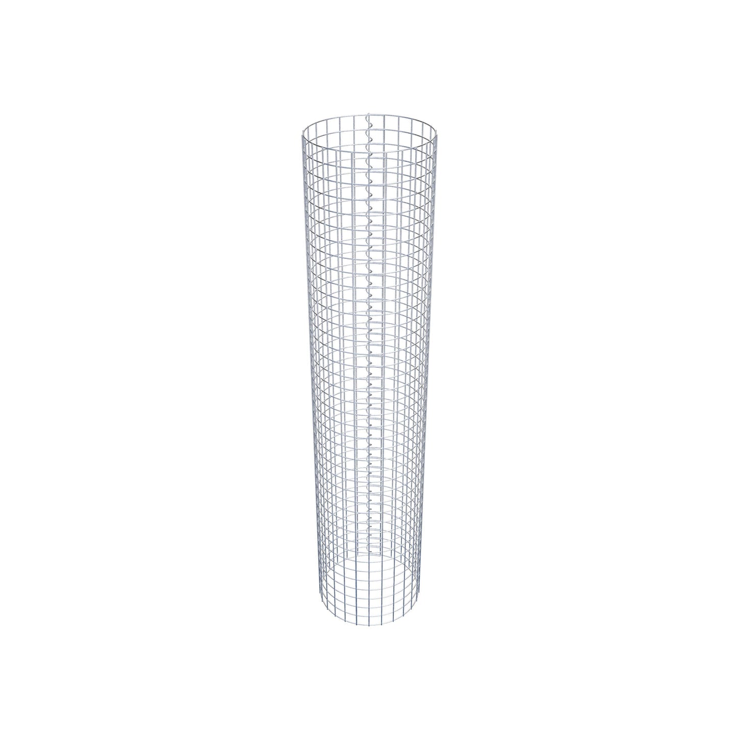Columna de gaviones redonda de 42 cm de diámetro, 200 cm de altura, malla de 5 cm x 5 cm