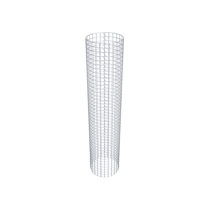 Columna de gaviones redonda de 42 cm de diámetro, 200 cm de altura, malla de 5 cm x 5 cm