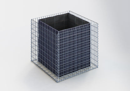 Rechthoekig verhoogd bed 100 cm x 90 cm x 100 cm (L x H x D), maaswijdte 5 x 10 cm, wanddikte 10 cm