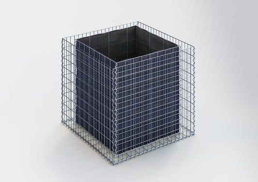 Rechthoekig verhoogd bed 100 cm x 90 cm x 100 cm (L x H x D), maaswijdte 5 x 10 cm, wanddikte 10 cm