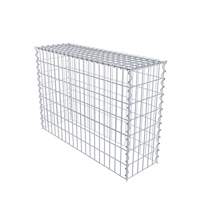 Opvokset gabion type 3 100 cm x 70 cm x 30 cm (L x H x D), maskestørrelse 5 cm x 10 cm, spiral