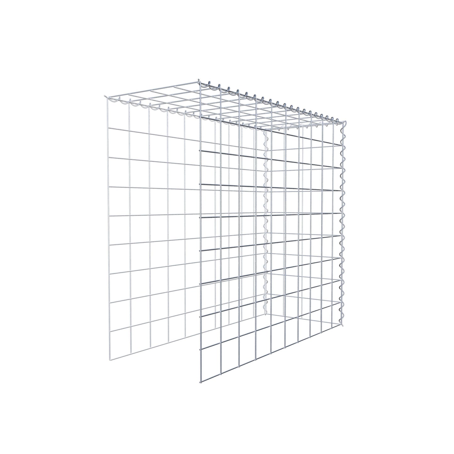 Extra gabion typ 4 100 cm x 90 cm x 40 cm (L x H x D), maskstorlek 10 cm x 10 cm, spiral