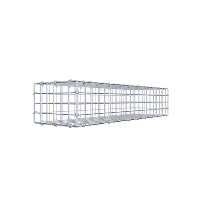 Gabbione 100 cm x 20 cm x 30 cm (L x H x P), maglia 5 cm x 5 cm, anello a C