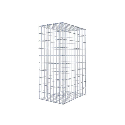Gabion 100 cm x 60 cm x 40 cm (L x H x D), maskestørrelse 5 cm x 10 cm, C-ring