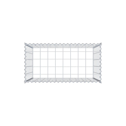 Anbaugabione Typ 3 100 cm x 80 cm x 50 cm (L x H x T), Maschenweite 10 cm x 10 cm, Spirale