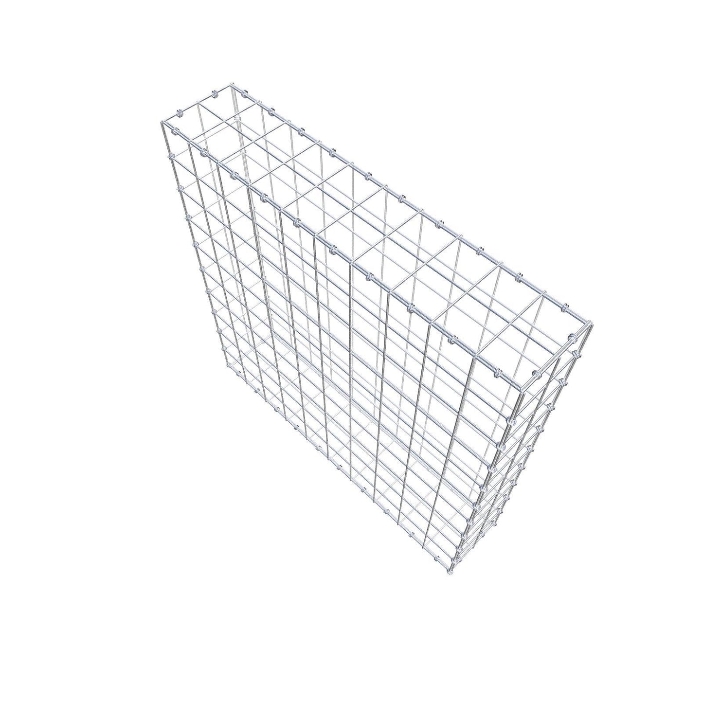 Schanskorf 100 cm x 100 cm x 20 cm (L x H x D), maaswijdte 10 x 10 cm, spiraalring