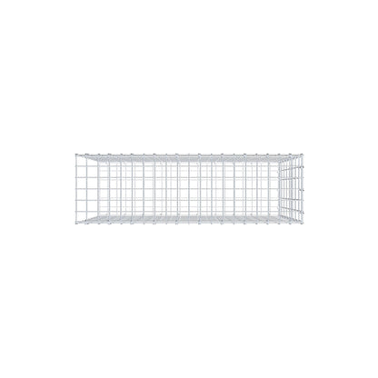 Monteret gabion type 2 100 cm x 80 cm x 30 cm, maskestørrelse 5 cm x 10 cm, C-ring