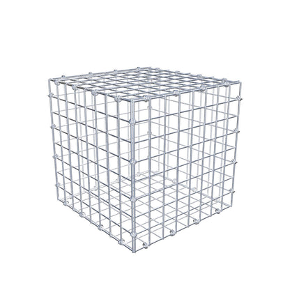 Schanskorf 40 cm x 40 cm x 40 cm (L x H x D), maaswijdte 5 x 5 cm, spiraalring