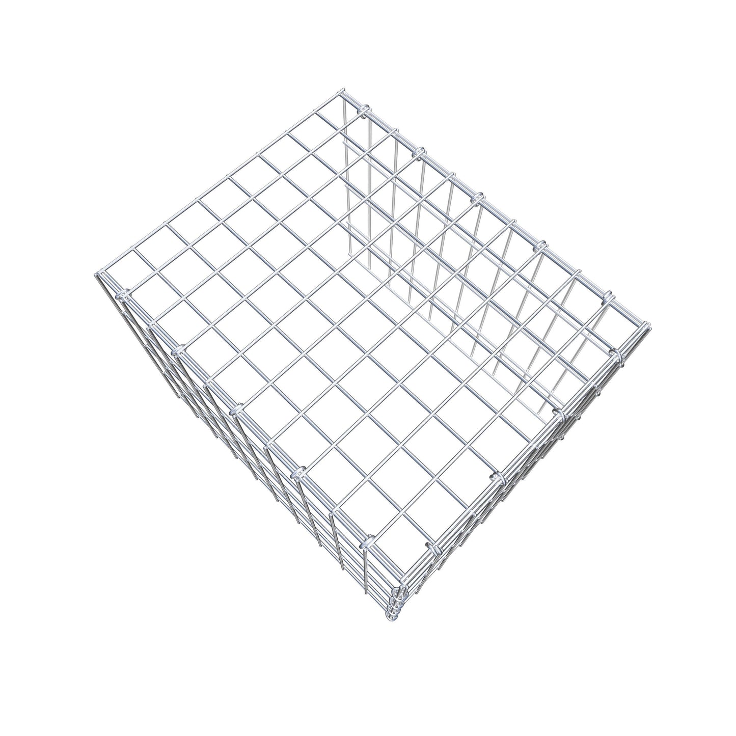 Fourche rapportée type 4 50 cm x 40 cm x 40 cm (L x H x P), mailles 5 cm x 10 cm, anneau C