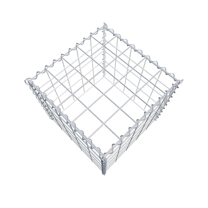 Anbaugabione Typ 3 50 cm x 50 cm x 50 cm (L x H x T), Maschenweite 10 cm x 10 cm, Spirale