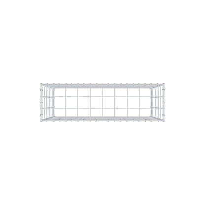 Gabbione aggiuntivo di tipo 3 100 cm x 90 cm x 30 cm (L x H x P), maglia 10 cm x 10 cm, anello a C