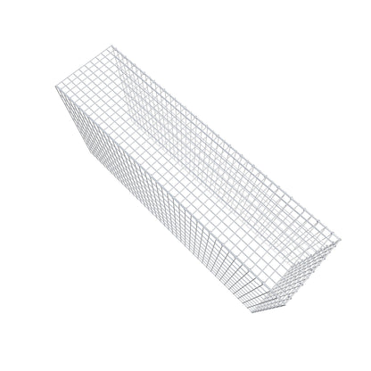 Opbouw schanskorf type 4 200 cm x 100 cm x 50 cm (L x H x D), maaswijdte 5 cm x 10 cm, C-ring