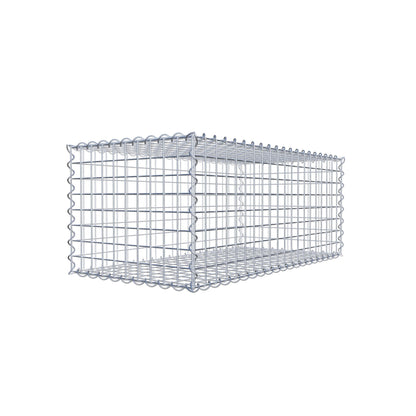 Gabbione 100 cm x 40 cm x 50 cm (L x H x P), maglia 5 cm x 5 cm, spirale