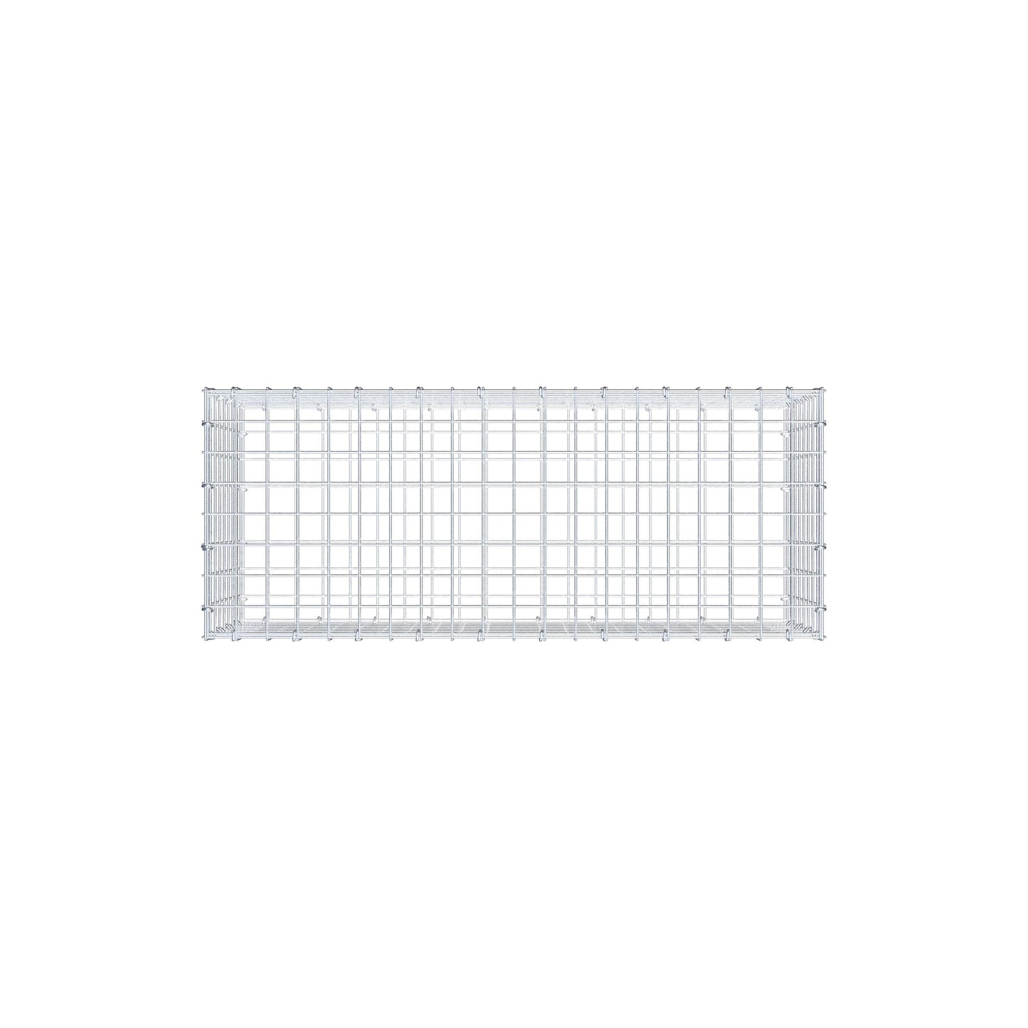 Gavión 100 cm x 40 cm x 40 cm (L x A x P), luz de malla 5 cm x 5 cm, anillo en C