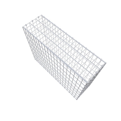 Gavión 100 cm x 80 cm x 30 cm (L x A x P), luz de malla 5 cm x 10 cm, anillo en C