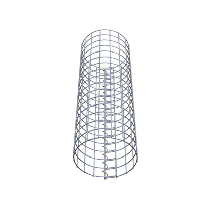 Colonne de gabion ronde 27 cm de diamètre, 80 cm de hauteur, maille 5 cm x 5 cm