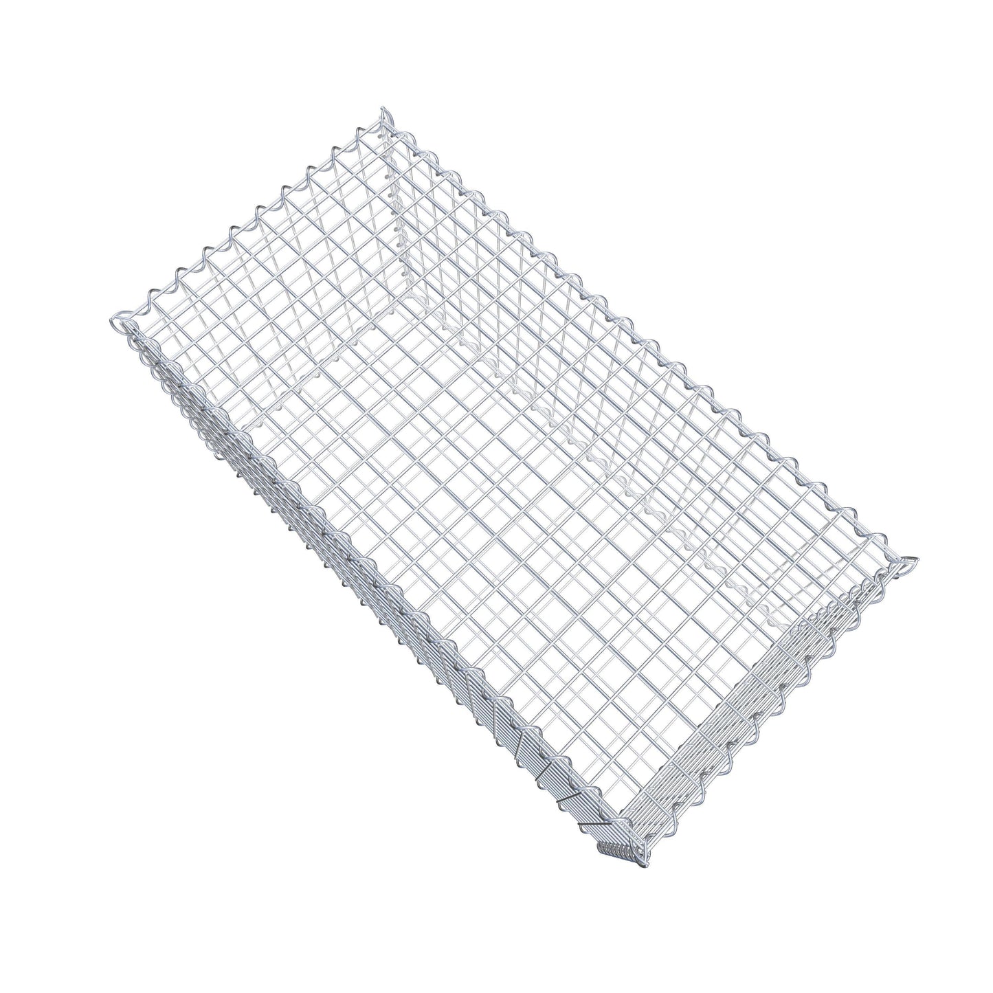 2er Set Gabionen 100 cm x 50 cm x 50 cm (L x H x T), Maschenweite 5 x 5 cm, Spirale