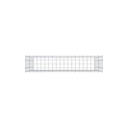 Anbaugabione Typ 3 100 cm x 80 cm x 20 cm (L x H x T), Maschenweite 5 cm x 10 cm, C-Ring