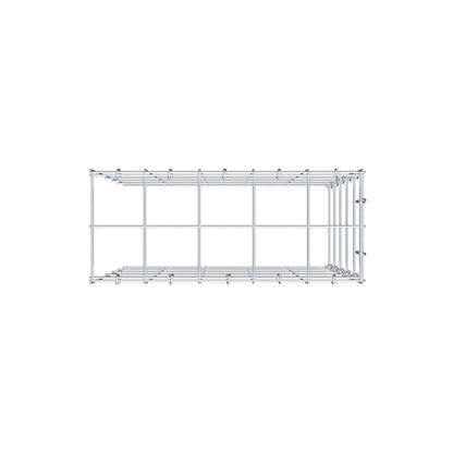 Anbaugabione Typ 4 50 cm x 50 cm x 20 cm (L x H x T), Maschenweite 10 cm x 10 cm, C-Ring