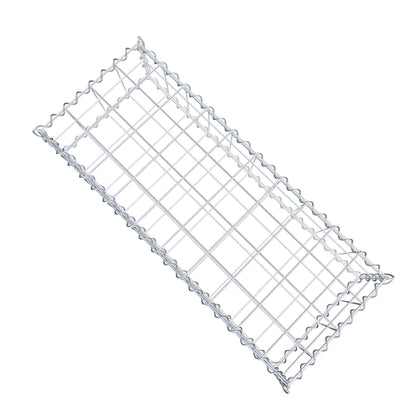 Gavión 100 cm x 20 cm x 40 cm (largo x alto x fondo), malla 10 cm x 10 cm, en espiral