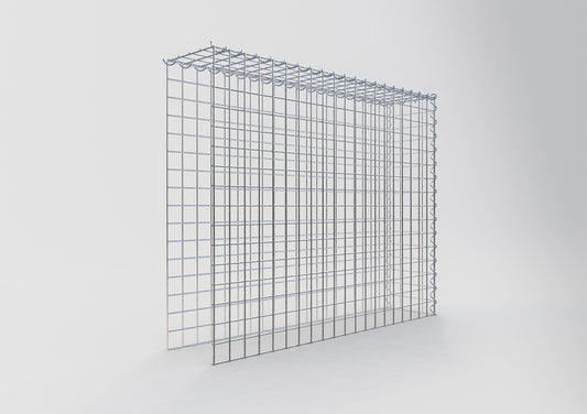 Grown-on gabion type 4 100 cm x 80 cm x 20 cm (L x H x D), mesh size 5 cm x 5 cm, spiral
