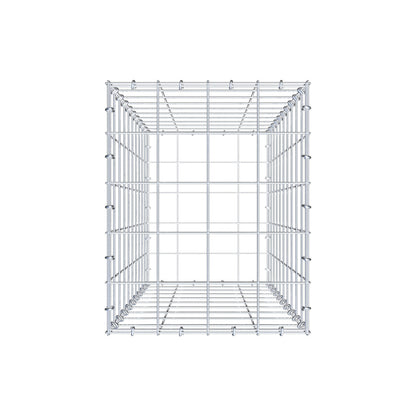 Schanskorf 100 cm x 40 cm x 50 cm (L x H x D), maaswijdte 10 cm x 10 cm, C-ring