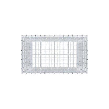 Gabbione 100 cm x 70 cm x 40 cm (L x H x P), maglia 5 cm x 5 cm, anello a C