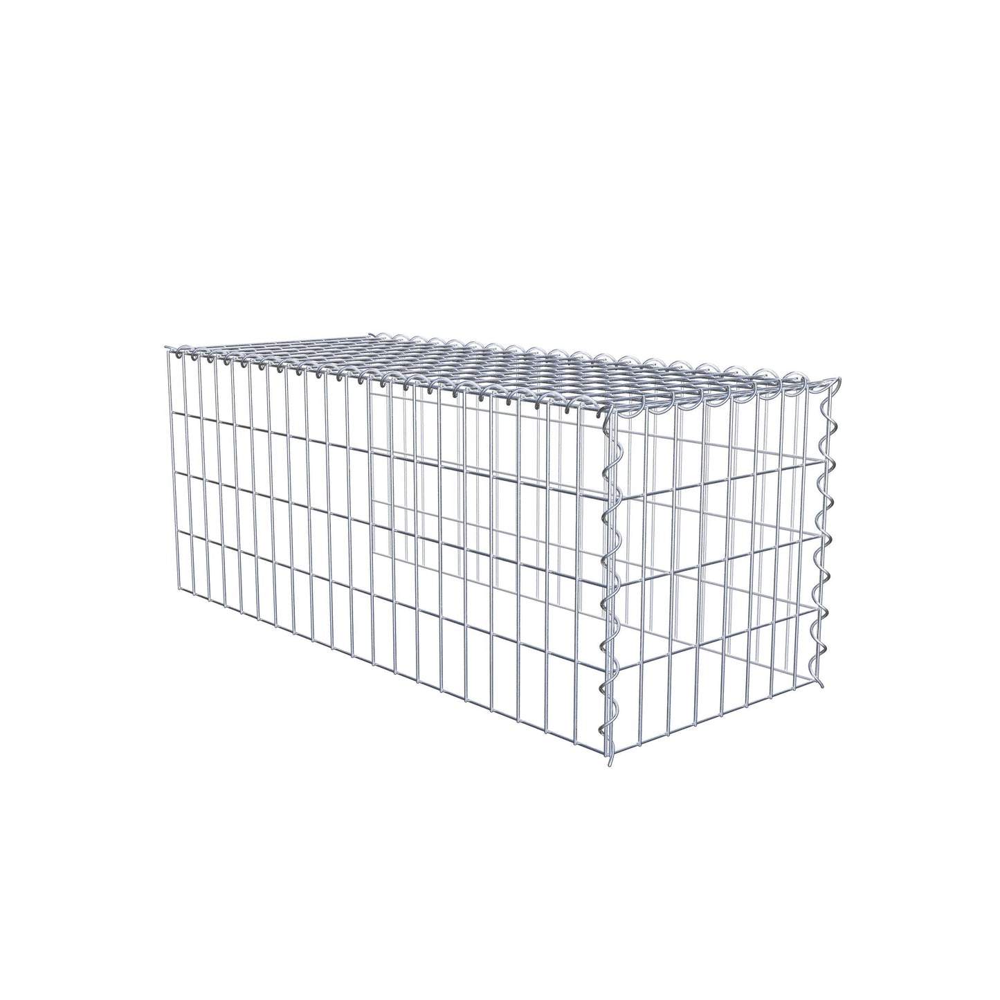 Gavión complementario tipo 4 100 cm x 40 cm x 40 cm (L x A x P), malla 5 cm x 10 cm, espiral